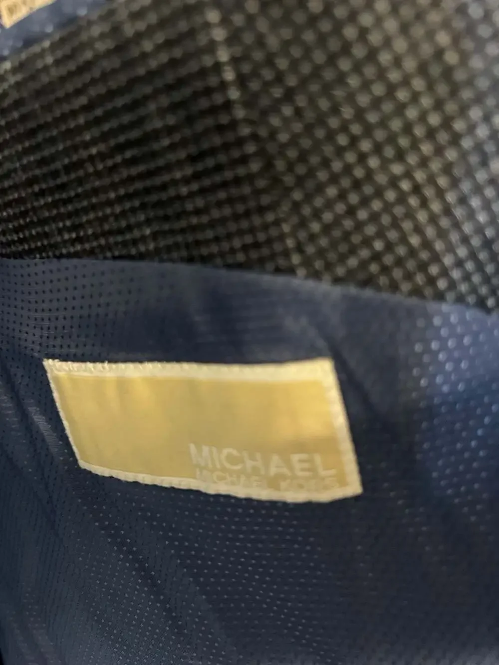 Michael Kors Big & Tall Blue Silk Wool Blend Two-Button Sport Coat Blazer Sz 58L